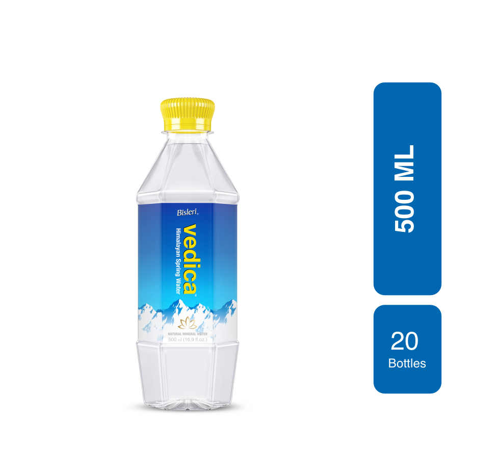 Buy Vedica 750 ml Himalayan Spring Water Glass Bottles Online